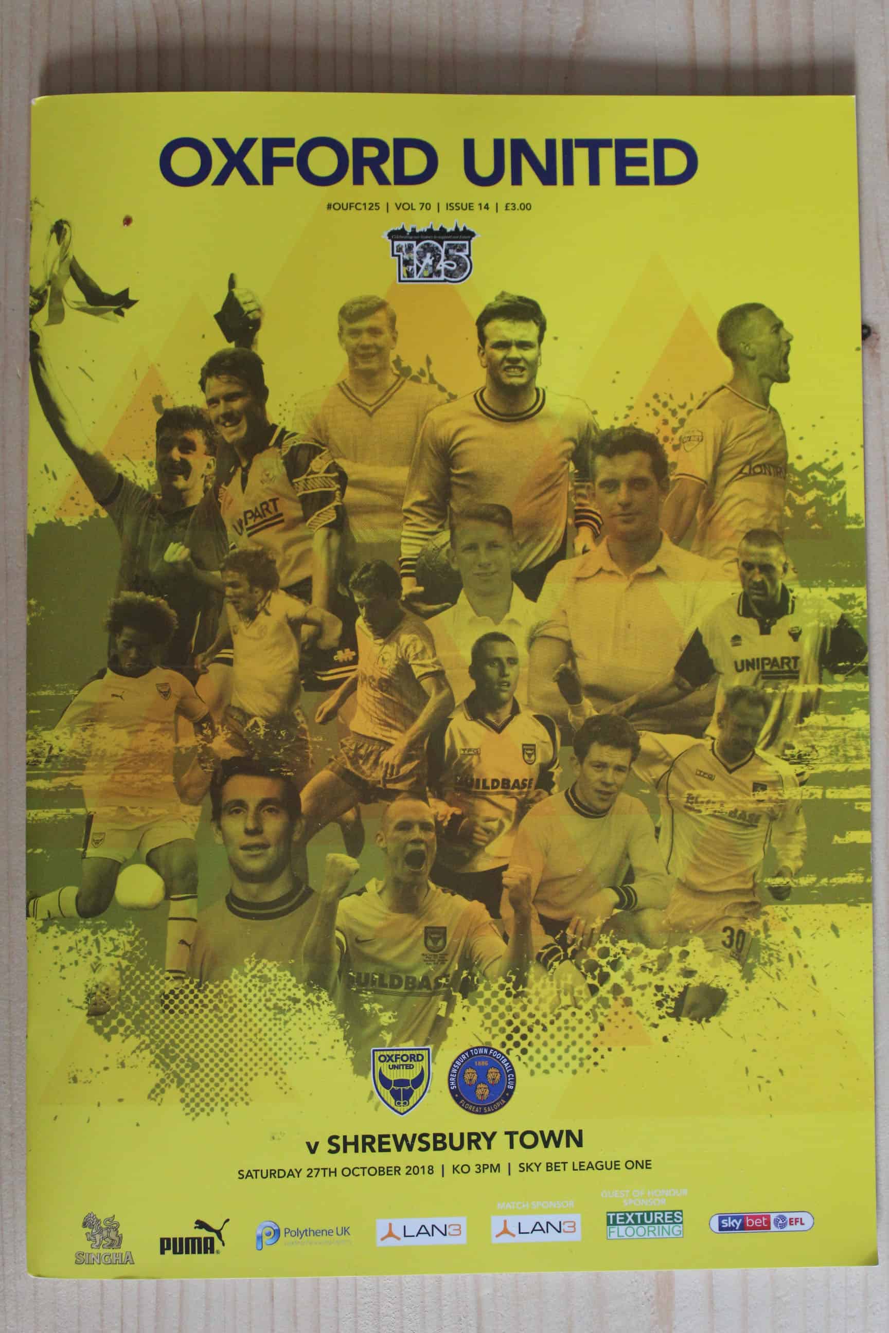 Oxford United FC v Shrewsbury Town FC